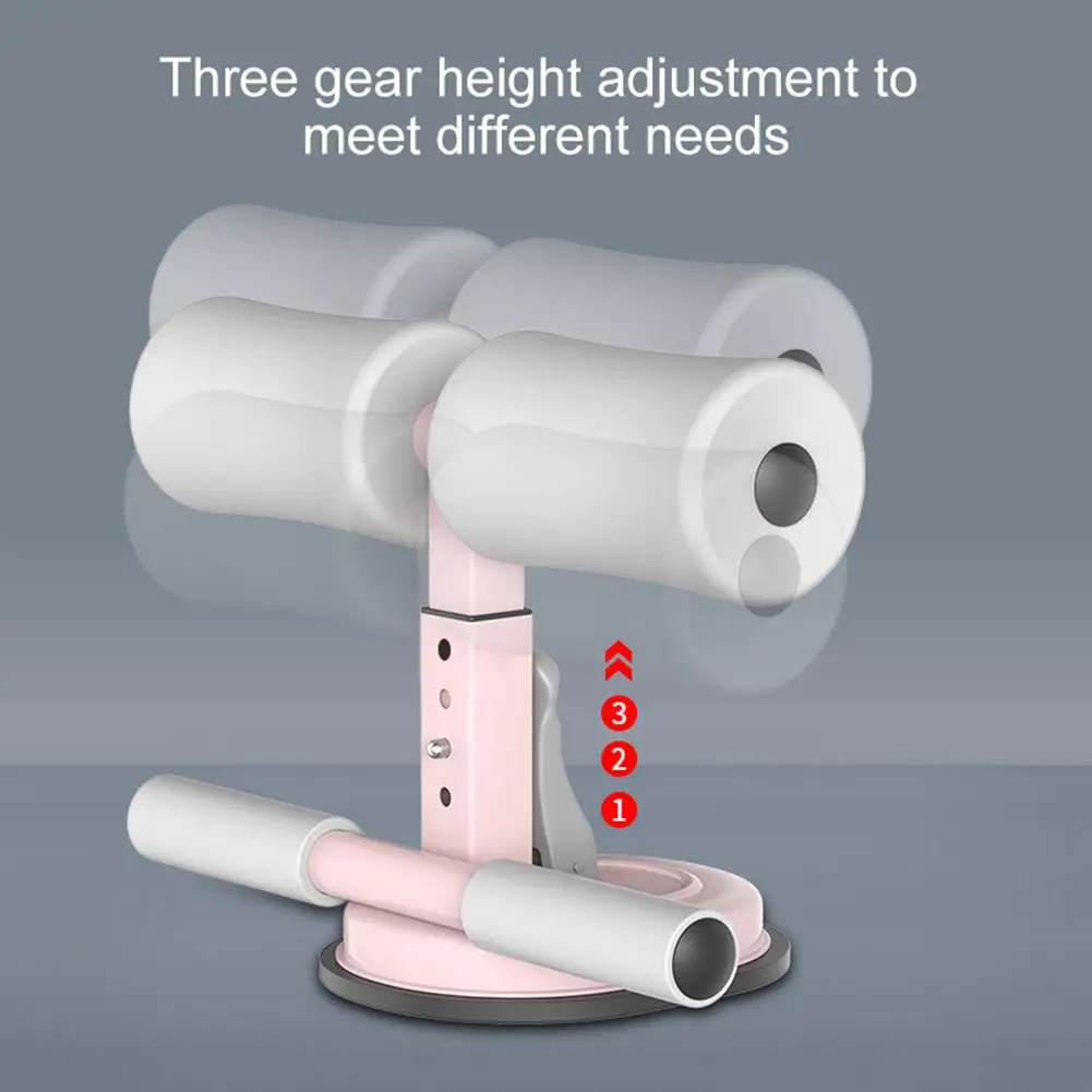 New Sit Ups Assistant Device Iondoor Fitness Sit-Up Exercise Bar Adjustable Padded Ankle Support Abdominal Muscle Training Tool
