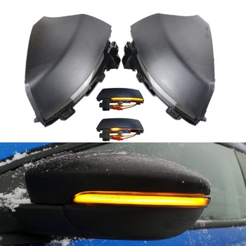 

For VW Polo Mk5 6R 09-13 6C 14-17 Dynamic Turn Signal LED Side Rearview Mirror Indicator Blinker Repeater Light