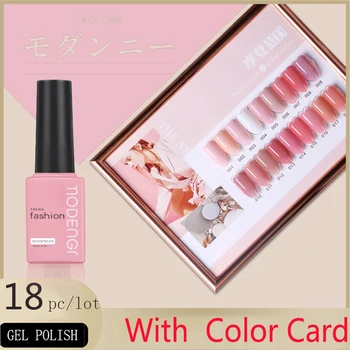 

Gel Polish Set All For Manicure Semi Permanent Vernis Top Coat UV LED Gel Varnish Soak Off Nail Art Gel Nail Polish 18 Colors