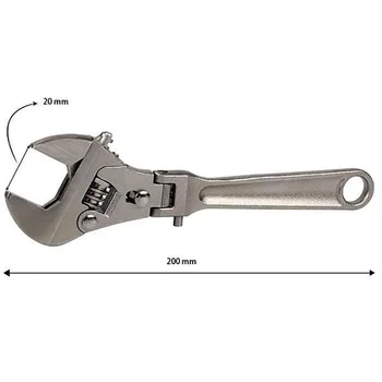 

8 inch Adjustable Ratchet Wrench 180degree Rotation Foldable Spanner Wrench DAG-ship