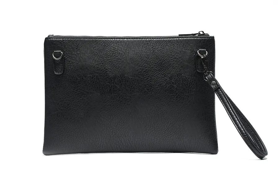 Personality pattern three-dimensional street leather wrist bag Korean version of fashionable men's hand bag
