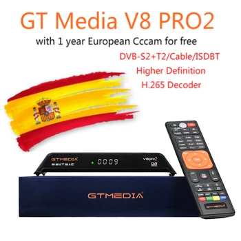 

New GTmedia V8 Pro2 Satellite Receiver Freesat V8 Super Updated GTmedia V8 Nova with CCcam Cline for 2 Year Europe clines