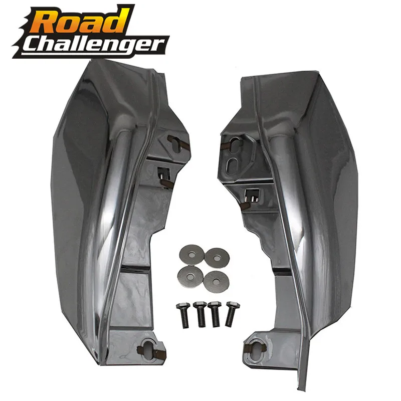 

Motorcycle Chrome Heat Shield Mid-Frame Air Deflector Trim For Harley Touring Road King Street Electra Glide CVO 2017-2019