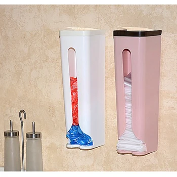 

Creative Kitchen Garbage Bags Storage Boxes Plastic Bags Shopping Bags Storage Box Wall - Mounted Storage Rack Wholesale 4
