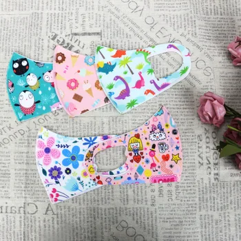 

3PCS Children Mouth Mask For Kids Cartoon Thicken Smog Mask Warm Dust Mask Facial Protective Covers Mouth