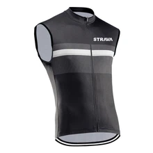 

New Summer Jersey Clothing Men's Sleeveless Pro Cycling Jersey Maillots Ciclismo MTB Mountain Bike Tops STRAVA