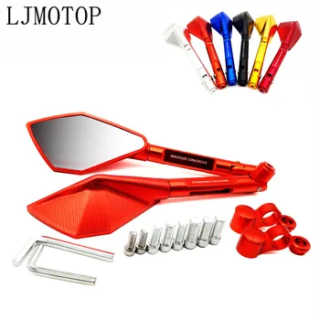 

CNC Aluminum Universal Motorcycle Rearview Mirror Moto side Mirrors For Kawasaki ZX7R ZX9 Ninja GPZ500 Ninja EX500 Ninja 650R
