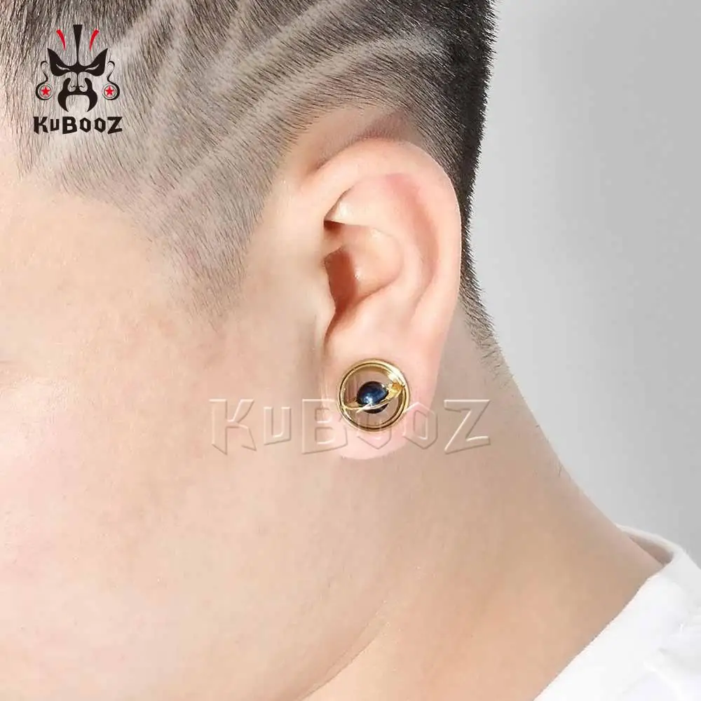 KUBOOZ Винтовые Туннели с заглушками для ушей расширитель из нержавеющей стали