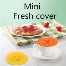 Мини Пищевая силиконовая постельное белье для микроволновой печи холодильника крышка нагревательная пластина крышка высокотемпературная круглая крышка чашки