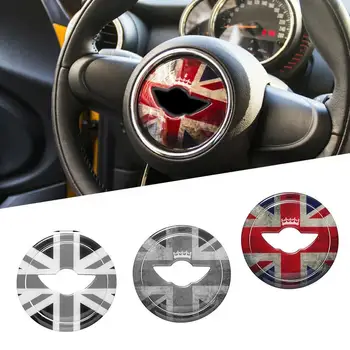 

3D Steering Wheel Sticker For Mini Cooper F55 F56 Car Decorations Car Interior Cover Center Steering Styling Wheel Sticker Y6X5