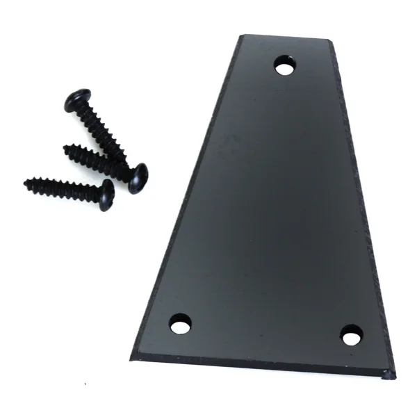 Черный пвх ферменные стержни крышка 3 отверстия+ винты для электрических гитар бас