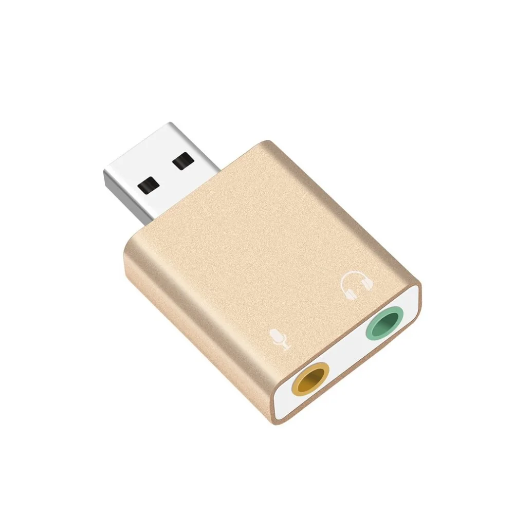 Звуковая карта USB внешний для наушников микрофон разъем USB адаптер ...