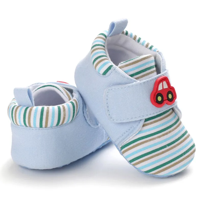 

Winter Infant Shoes Baby Girls Boys Warm Anti-Slip Casual Cartoon Stripe Sneakers Toddler Soft Soled Walking Shoes