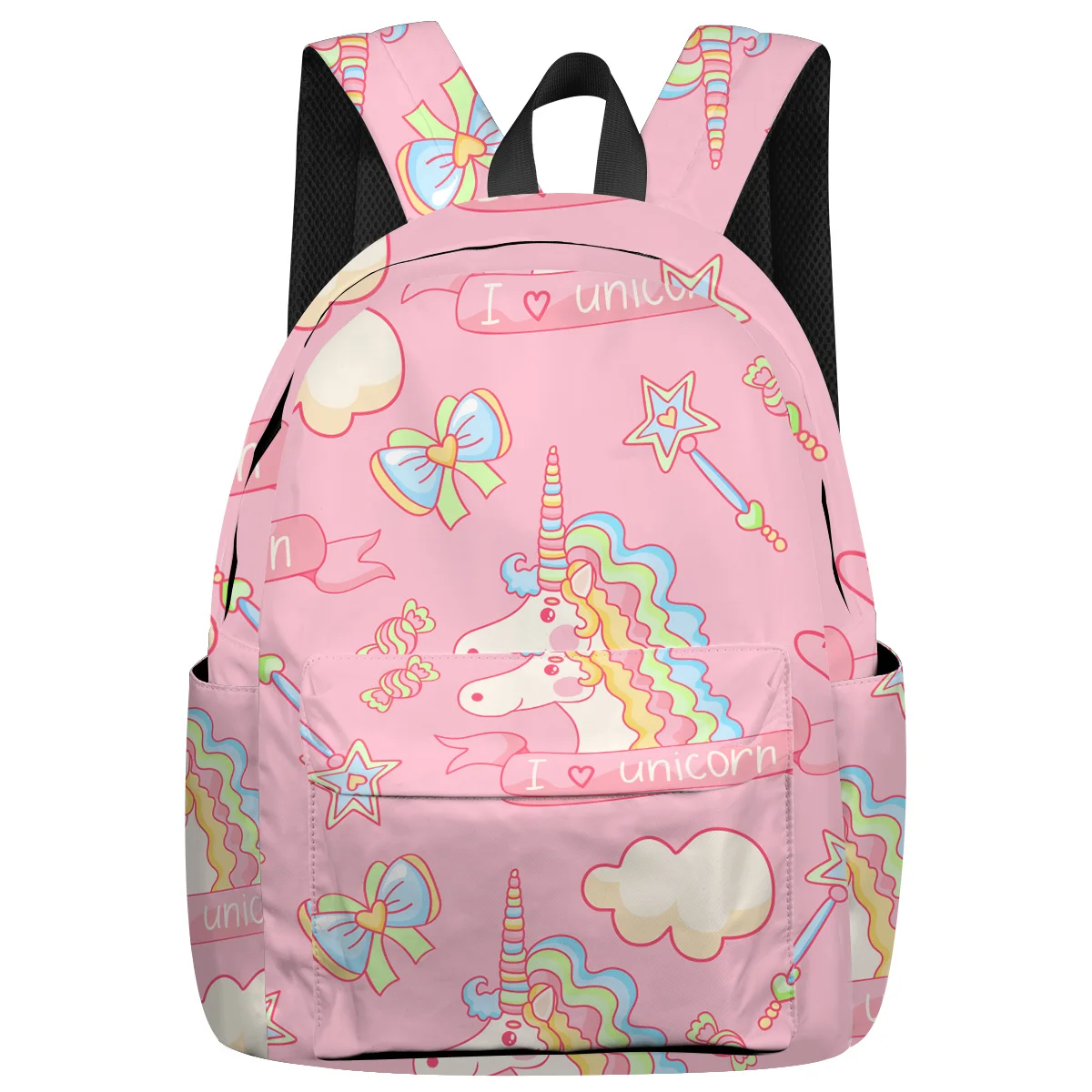 

WHEREISART I Love Unicorn Kids Backpacks Laptop With Usb Charging Port International Airplane Travel Abraham Lincoln'S Birthday