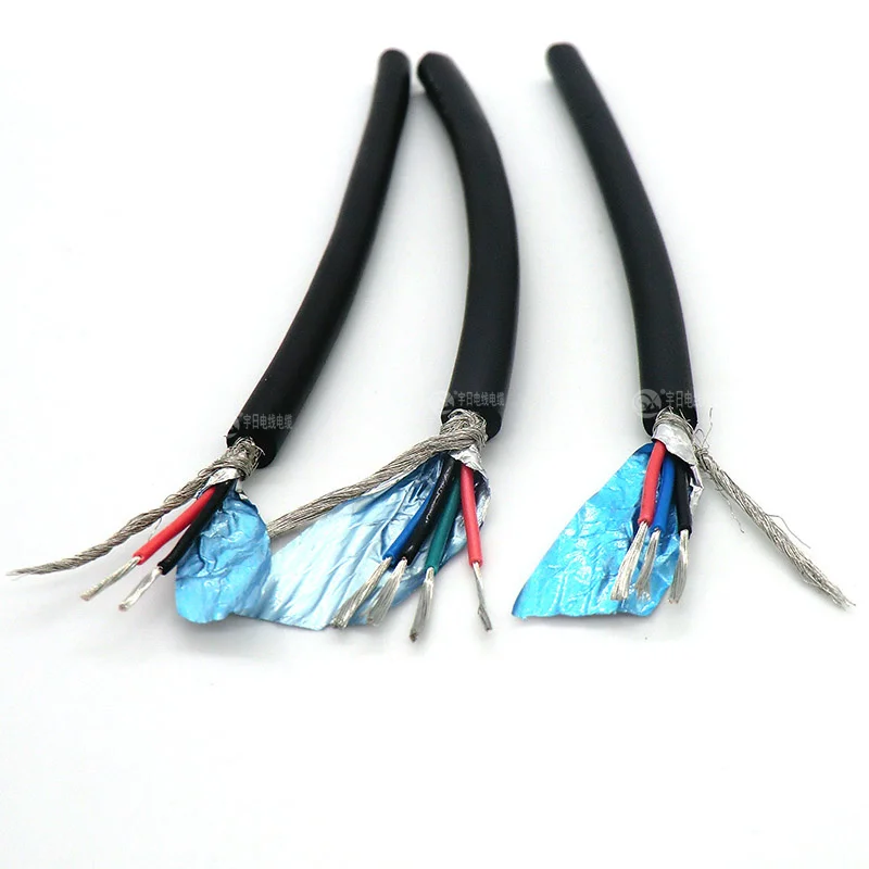2 жильный Гибкий Экранированный Кабель 0 14 мм² контрольный провод 26awg 24awg 22awg