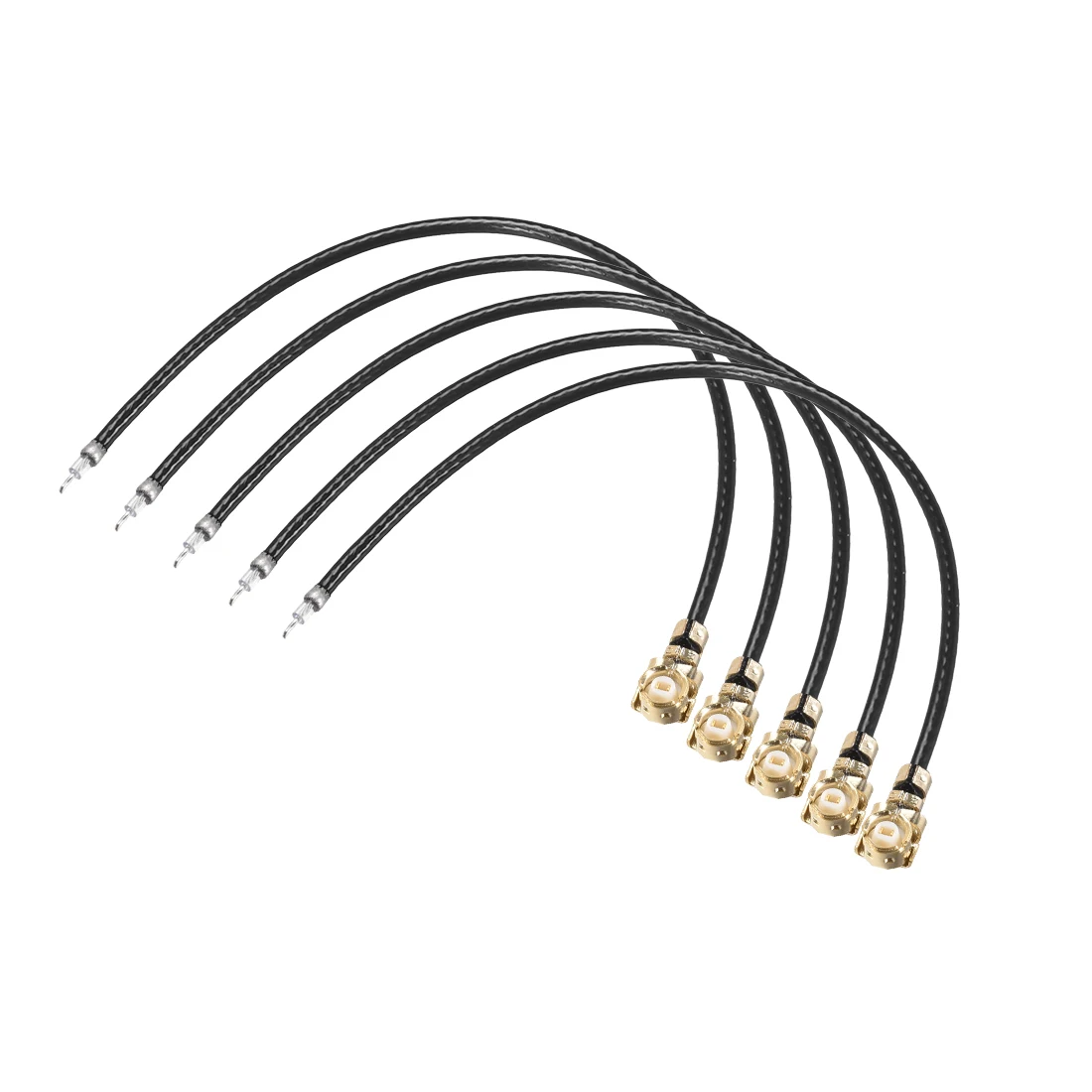 

uxcell 5pcs U.FL Connector RF Adapter 4inch Length RF1.37 Extension Antenna Pigtail Cable for WiFi Router 3G/GSM/4G Module