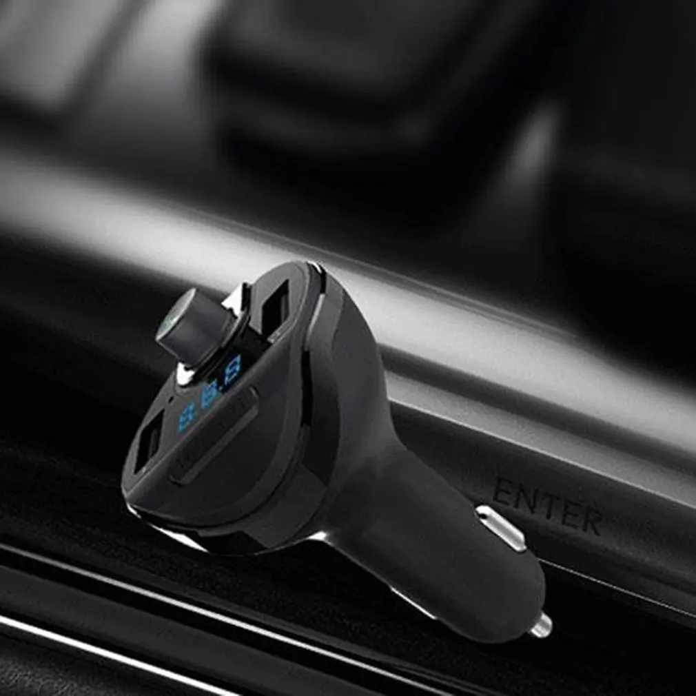 Автомобильный Bluetooth громкой связи Bluetooth Fm передатчик, автомобильный Bluetooth Mp3 зарядное устройство для автомобиля с Зарядное устройство 3.4a устройство для автомобиля с двумя портами USB аксессуары