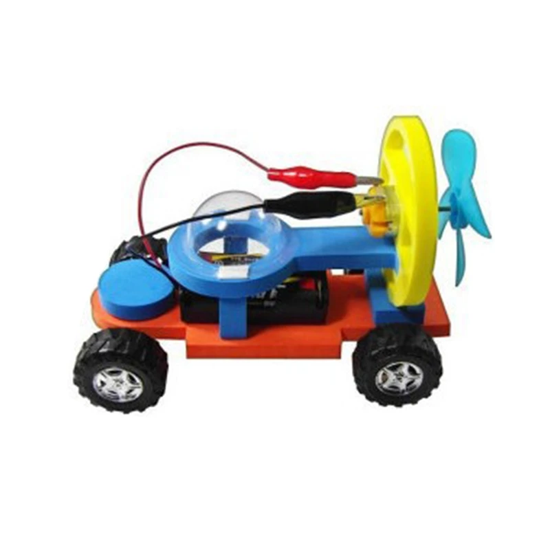 Wind Power Electric Racing Model Kit Toys for Boys Science Training Child Experiment Handmade Assembly Physics Toy Gifts Kid | Игрушки и