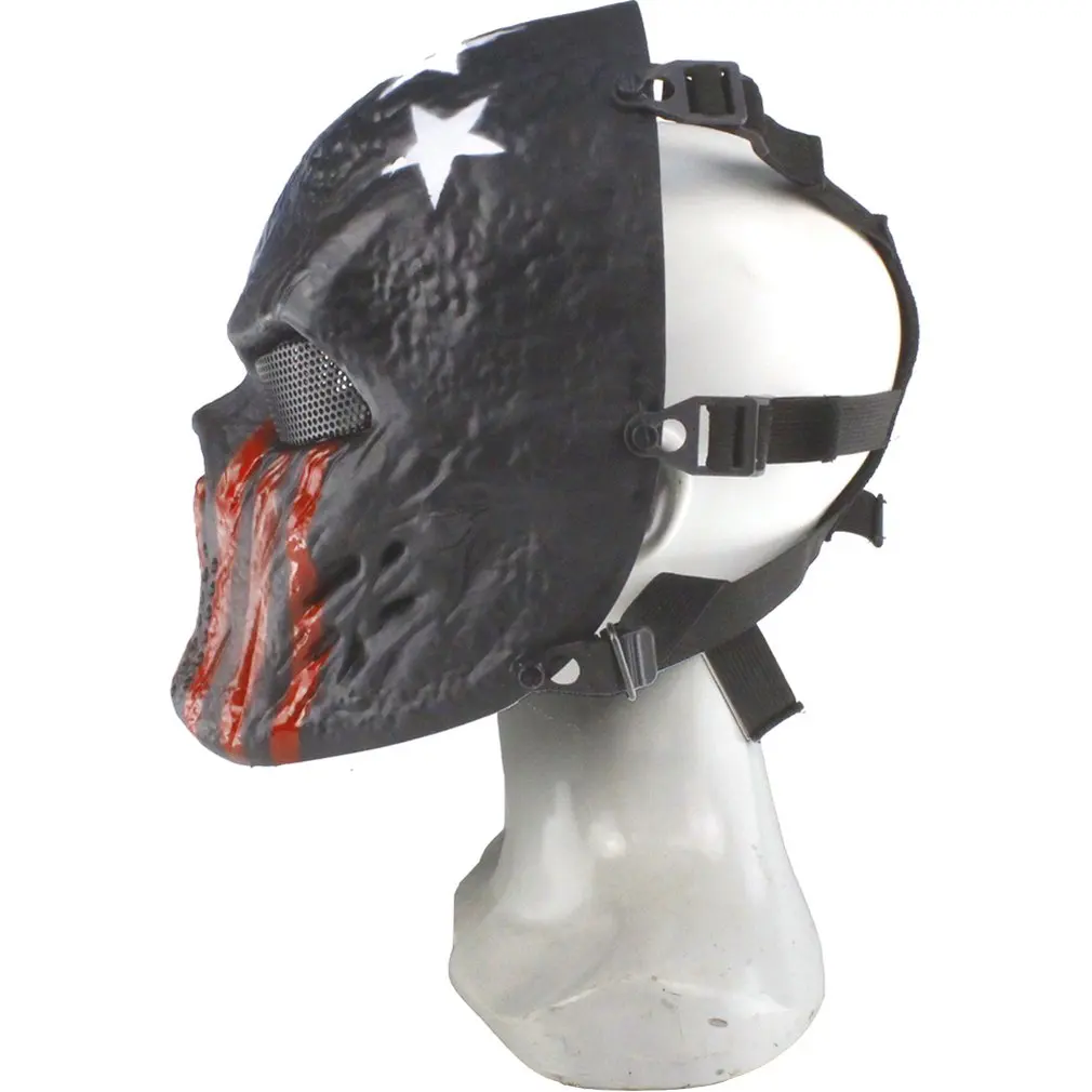 Хэллоуин защитная маска железная кровяная Shantou маска полная защитная маска для лица страшная маска