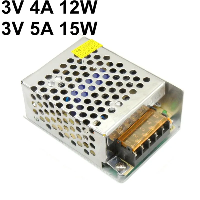 Regulou o Motorista Smps para a Impressora 15w da Fonte de Alimentação do Interruptor 3d da Tevê do Cctv do Cnc Transformador dc 100-240v Entrada Ac-dc 3v 4a 5a 12w
