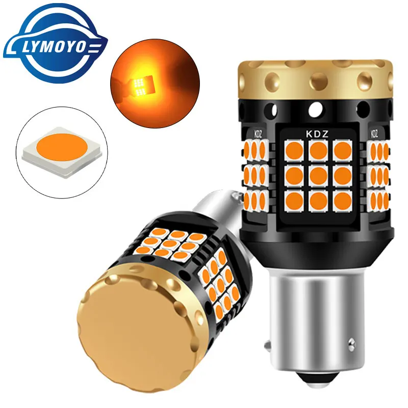 2xNO hyper flash 1156 BA15S P21W BAU15S PY21W T20 7440 сигнальная Поворотная лампа светильник Янтарь 12 24