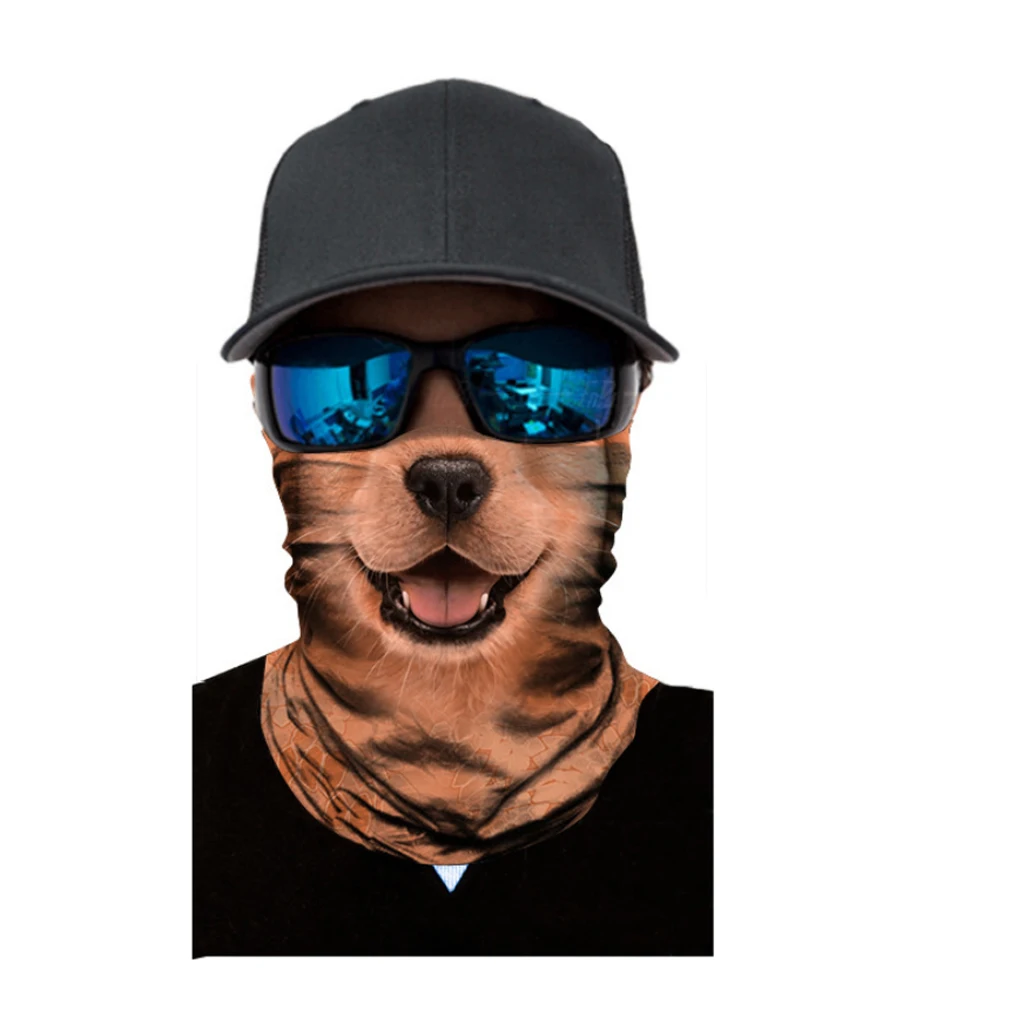 3D Face Sun Mask Neck Gaiter Balaclava Bandana Headband for Fishing Hunting  Running Motorcycling UV Protection