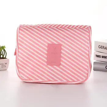 

Polyester Makeup Bag Organizer Cosmetic Bag Neutral Make Up Box Bathroom Travel Supplies Beauty Case Hanging Toiletry Bag