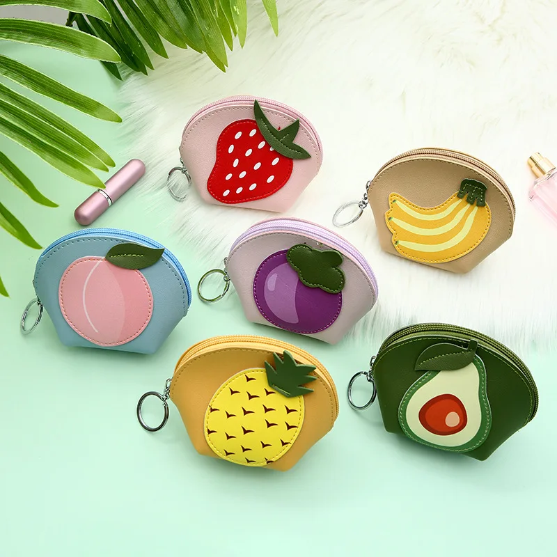 Милый фруктовый дизайн женские кошельки из искусственной кожи маленькая