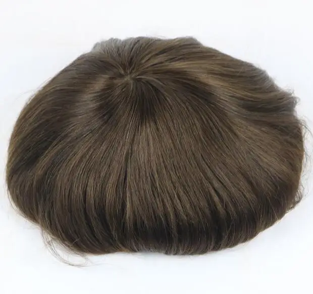 Мужская лента для искусственных волос передняя часть волос естественная замена волос система мужской парик - Парик Цвет: 2 #