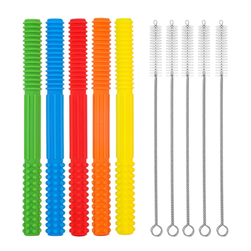 

Baby Teether Silicone Grabber Kids Teethers Teething Toy for Children Autism