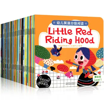 

36 Books/Set15x15 English Books For Kids Children's Bedtime Story Enlightenment Storybook Color Picture Storybook Art Book