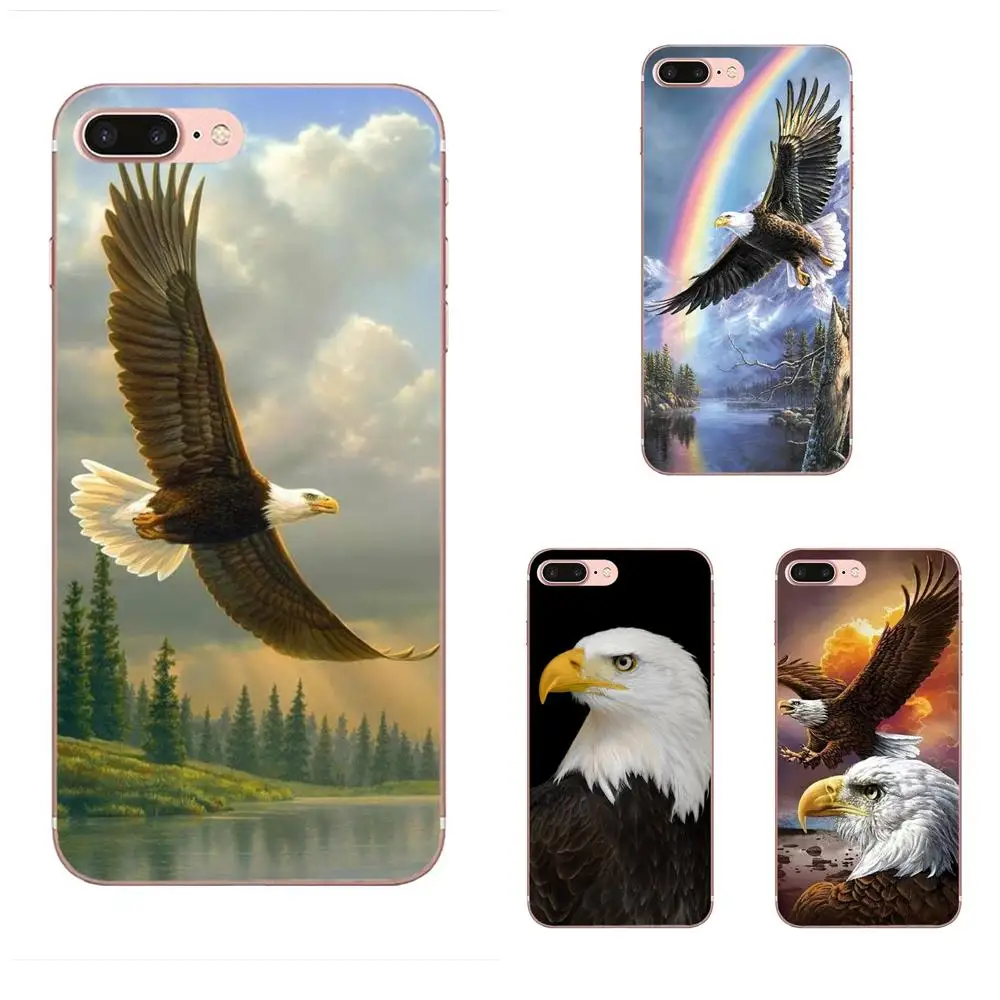 Мягкие чехлы для Sony Xperia Z Z1 Z2 Z3 Z4 Z5 compact Mini M2 M4 M5 T3 E3 E5 XA XA1 XZ Premium Eagle Fly The Sky Animal Cute |