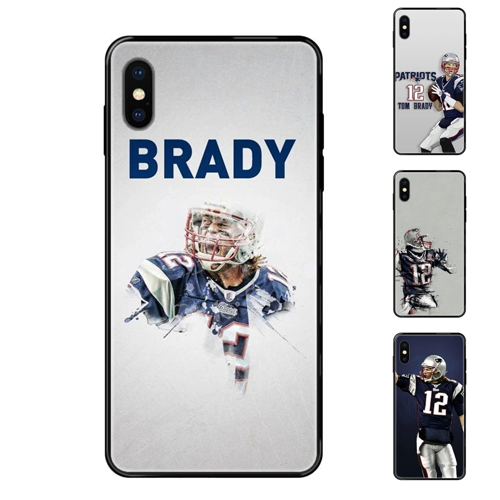 Самый крутой черный мягкий чехол из ТПУ для телефона Tom Brady 12 Гибкие iPhone 11 Pro 5 5S SE 5C 6