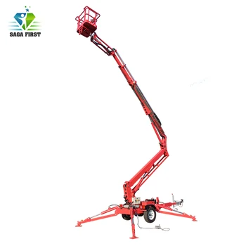 GĂŒnstige 16m SINOFIRST AnhĂ€nge Gezogene Hydraulische Boom Lift Kirsche Picker Mit Ce