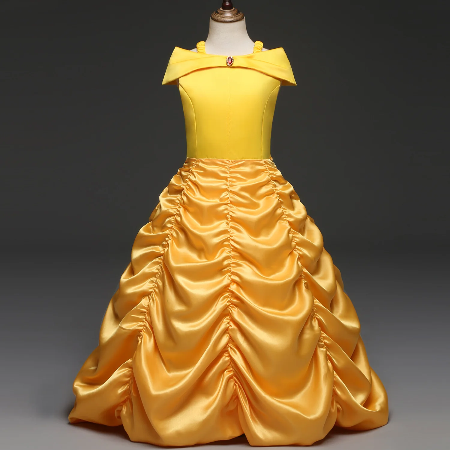 2020 Cosplay Belle Princess Dress Girls Dresses for Beauty and The Beast Kids Party Clothing Magic Stick Children Costume 2-8Y |