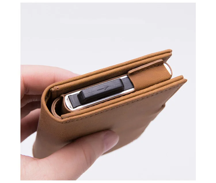 DIENQI RFID визитница Для мужчин кошельки модные Короткий Мужской кошелек мешочек с деньгами кошелёк небольшой бренд класса люкс, складываются в три раза кожаный бумажник ва