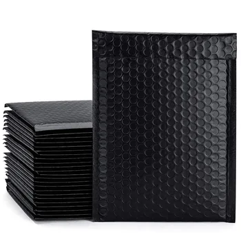 

100 Pieces of 18 X 16 + 4CM Black Bubble Mail Longer Mail Bag Express Bag Waterproof Bubble Bag