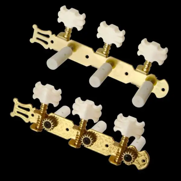 3Inline String Tuning Peg Tuners Machine Heads for Classic Guitars Parts Golden 3R3L