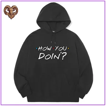 

Summer 2020 Newest Top Sweatshirt Homme O-Neck Sleeve 100% Cotton How You Doin Friends Tv Show Dark Graphic SweatShirts For Men
