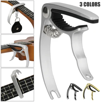 

Electric Acoustic Guitar Ukulele Capo Clamp Spring Clip Rack Tool Portable Accessories FK88