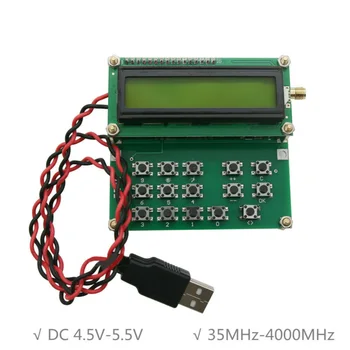 

35MHz-4000MHz RF Signal Generator Source ADF4351 VFO HXY D6 V1.02 Signal Source Signal Generator DC 4.5V-5.5V