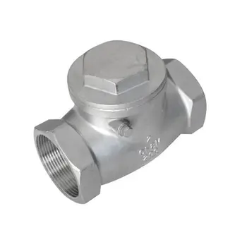 

1/2" BSP Female Thread 201 Stainless Steel Swing Horizontal Check Valve DN15 20mm Non-return for Water Gas Oil
