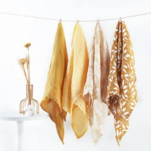 Kangobaby babero de muselina de algodón para bebé, bufanda infantil a la moda, conjunto de tela para eructar para recién nacido, 60x6 0 100%, # My Soft Life #