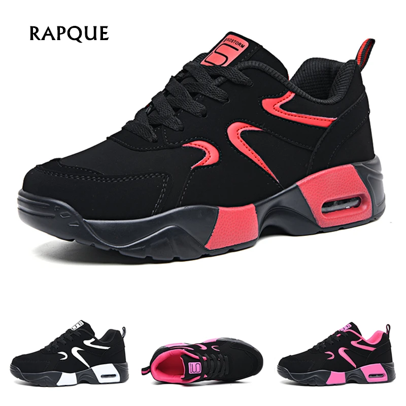 

Womens Platform Sneakers Femme Black Air Cushion Shoes Woman Trainers Shoes Female Fashion Walking Shoe Dropshipping 35-41