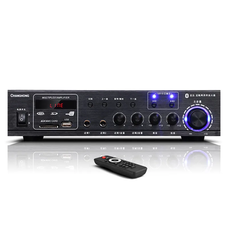 

CF-80 power amplifier 2.0 channel 100W constant pressure two partitions play HiFi Bluetooth U disk SD card power amplifier