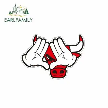 

EARLFAMILY 13cm x 9.2cm For Illuminati Pyramid Mickey Hand Car Bumper Window Stickers Vinyl Car Wrap Motorcycle Graffiti Sticker