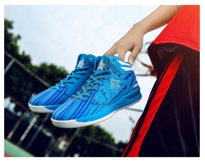 Новинка, стильные дышащие баскетбольные кроссовки для мужчин и женщин, высокие противоударные кроссовки, Нескользящие баскетбольные кроссовки Jordan zapatillas hombre