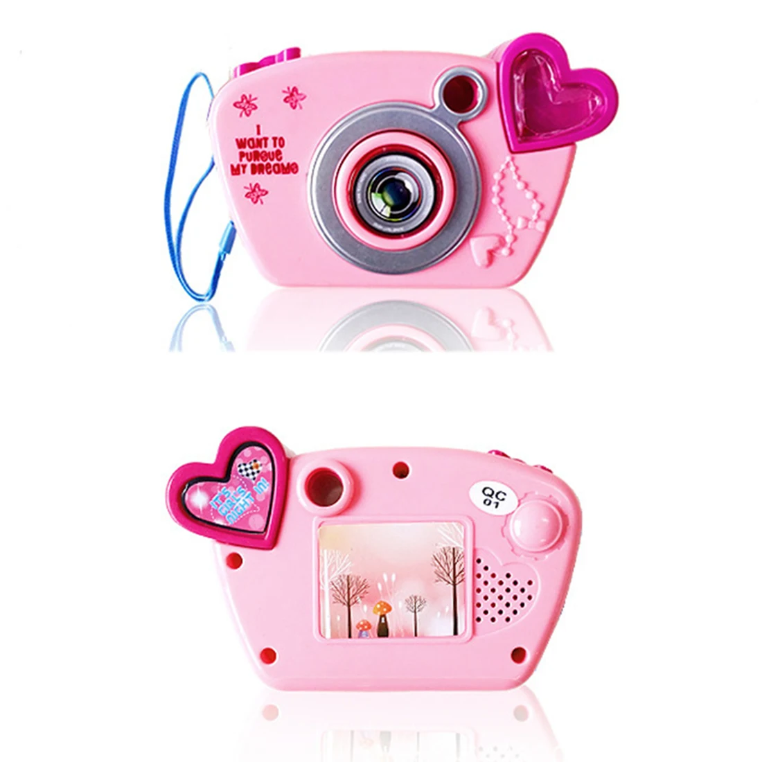8 шт./компл. и девочек ролевые игры Красота набор моделирования сотовый телефон Камера сумка для хранения с светильник и звук игрушка в подарок на Рождество