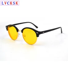 Поляризованные солнцезащитные очки для женщин и мужчин с изображением близорукости и ночного видения, черная оправа с заклепками, фотохромные желтые линзы, очки для вождения N5