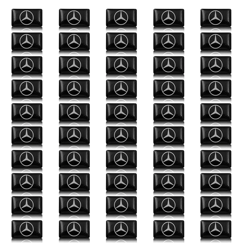 

50 PCS Car steering wheel sticker Car Interior stickee For Mercedes benz A B R G Class GLK GLA C200 E200 C200L Car Accessories